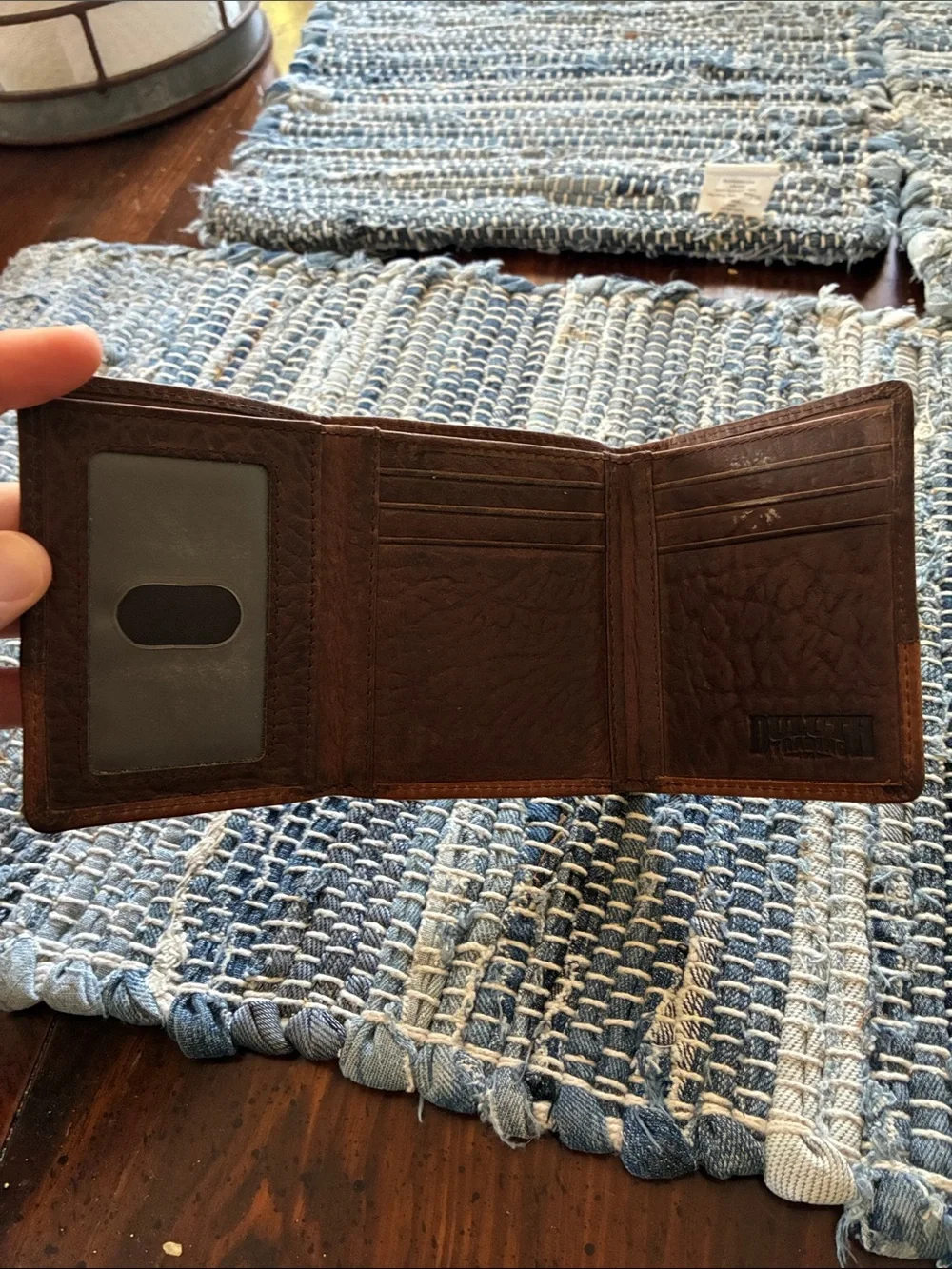 Duluth Trading Men's Two-Tone Brown Leather Bi-Fold Wallet